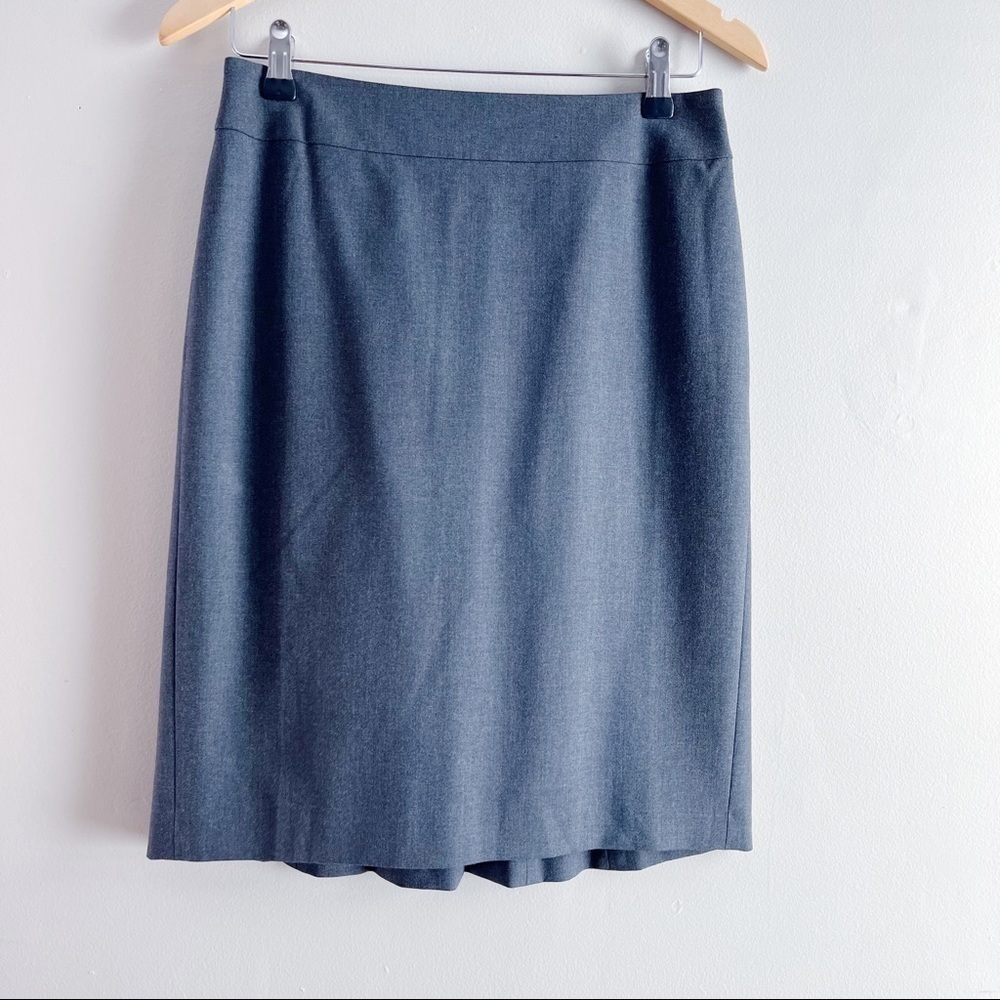Ann‎ Taylor Charcoal Grey Pencil Skirt, Size 2